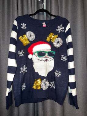 Ugly Christmas Sweater Xmas Size XL